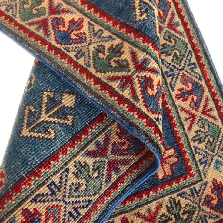 Detail image of 2' x 3' 3 Hand Knotted Kazak Rug