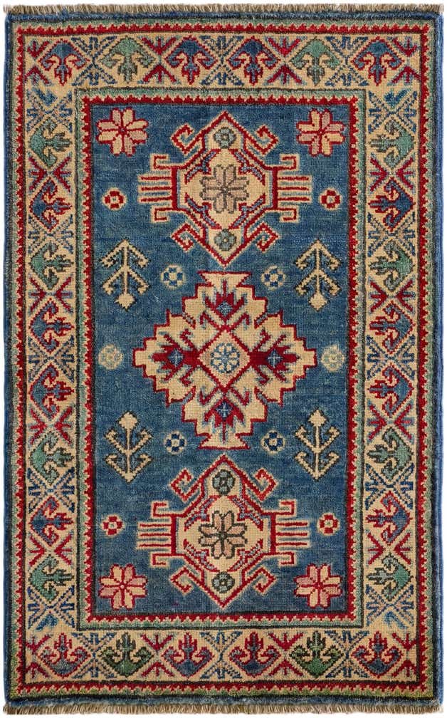 2' x 3' 3 Hand Knotted Kazak Rug