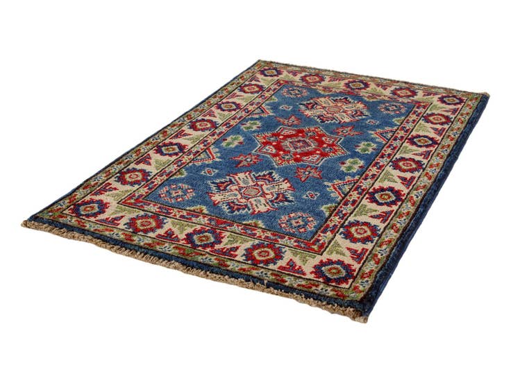 Detail image of 2' x 3' 4 Hand Knotted Kazak Rug