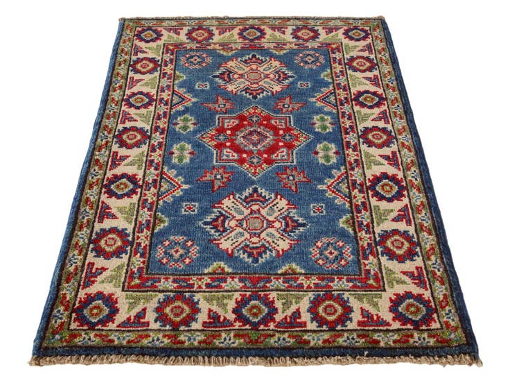 Detail image of 2' x 3' 4 Hand Knotted Kazak Rug