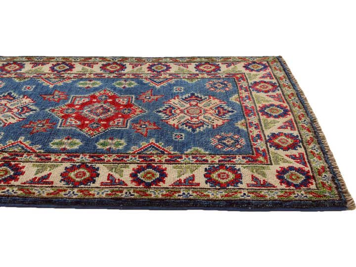 2' x 3' 4 Hand Knotted Kazak Rug