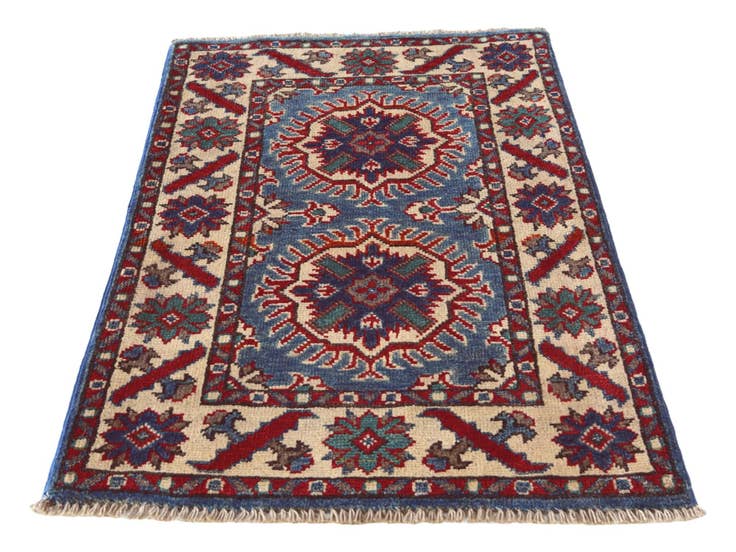 Detail image of 2' x 3' 1 Hand Knotted Kazak Rug