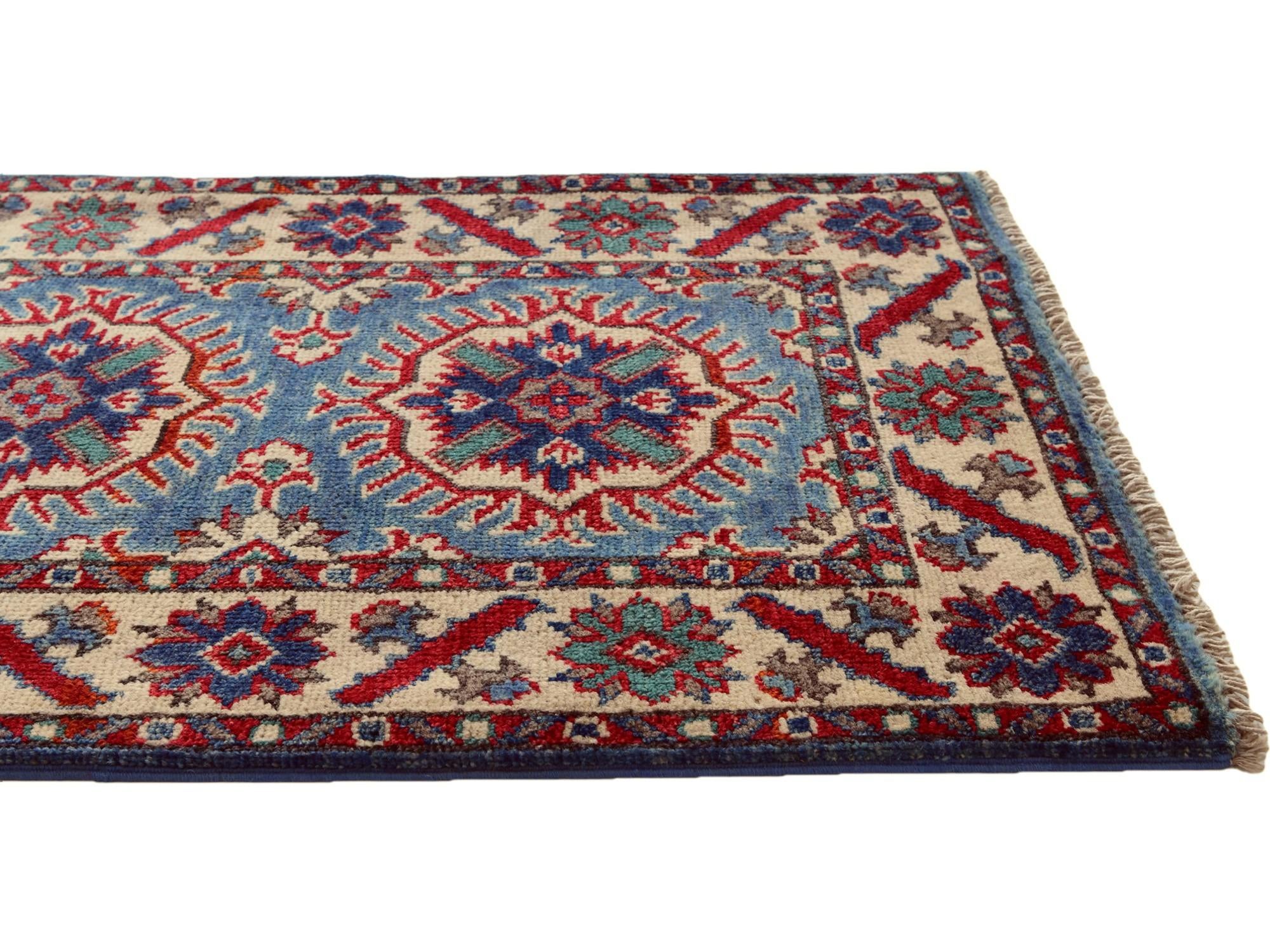 2' x 3' 1 Hand Knotted Kazak Rug