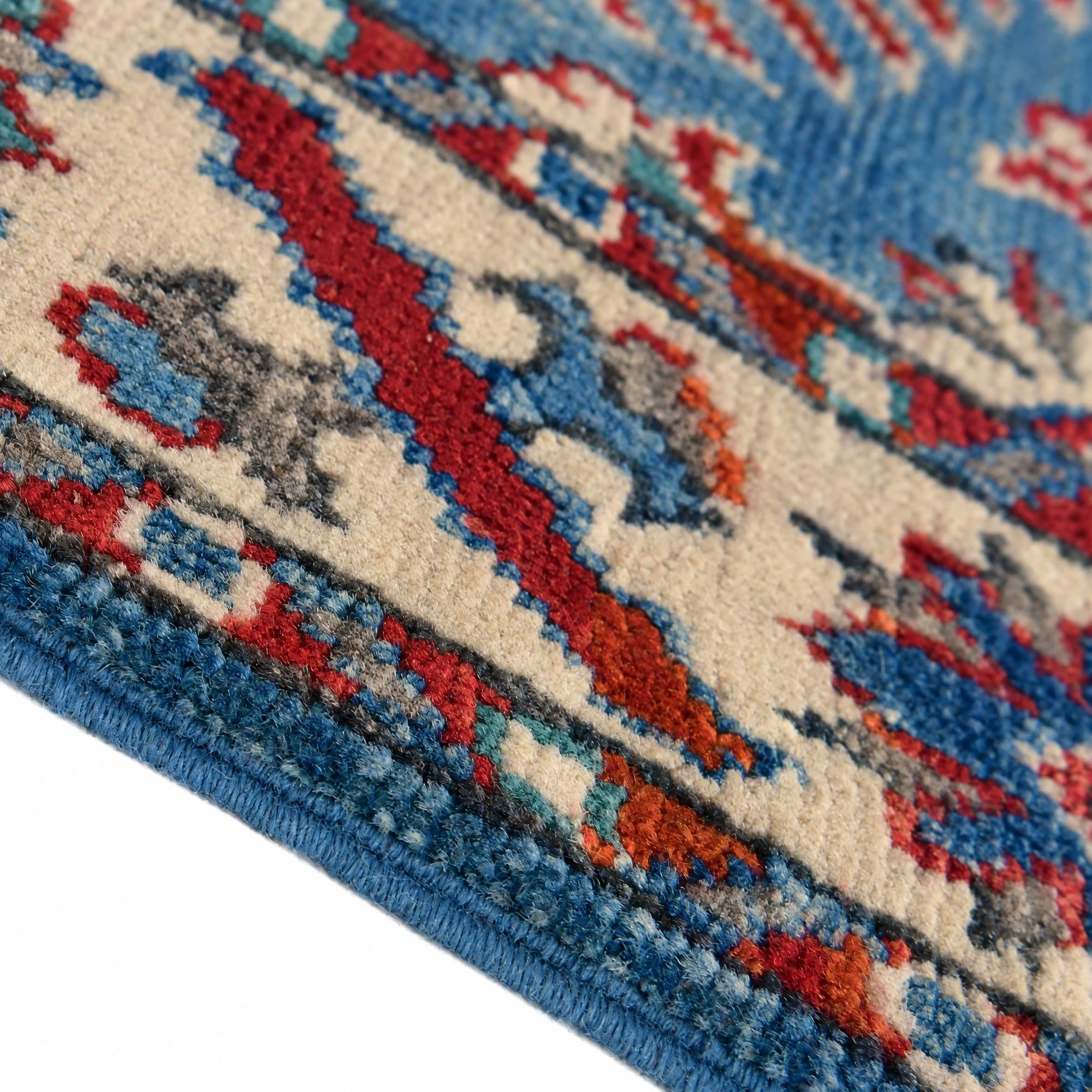 60cm x 95cm Hand Knotted Kazak Rug