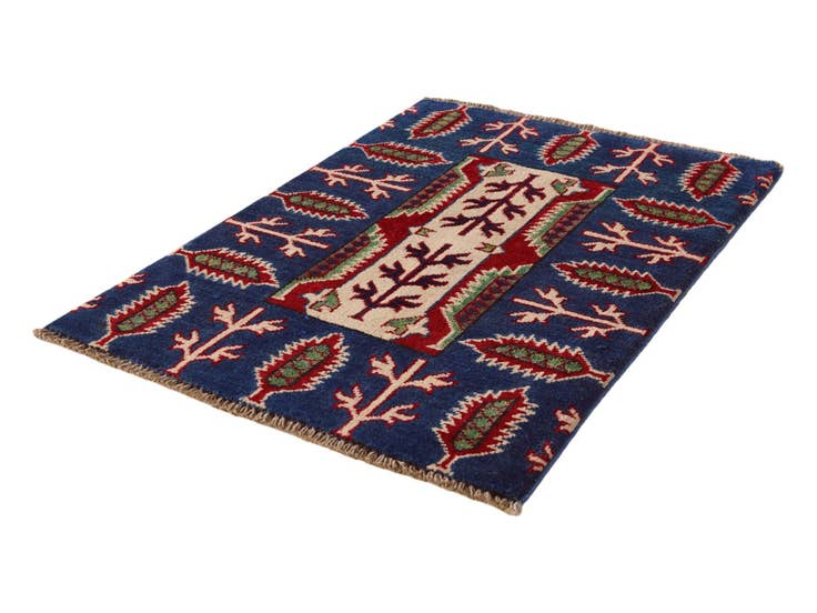 Detail image of 2' 1 x 3' Hand Knotted Kazak Rug