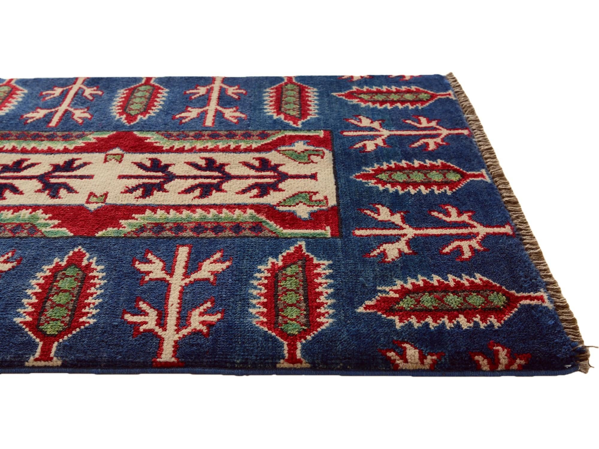 2' 1 x 3' Hand Knotted Kazak Rug