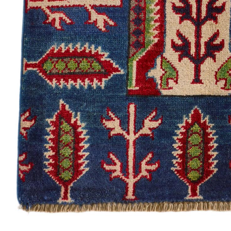 Detail image of 2' 1 x 3' Hand Knotted Kazak Rug