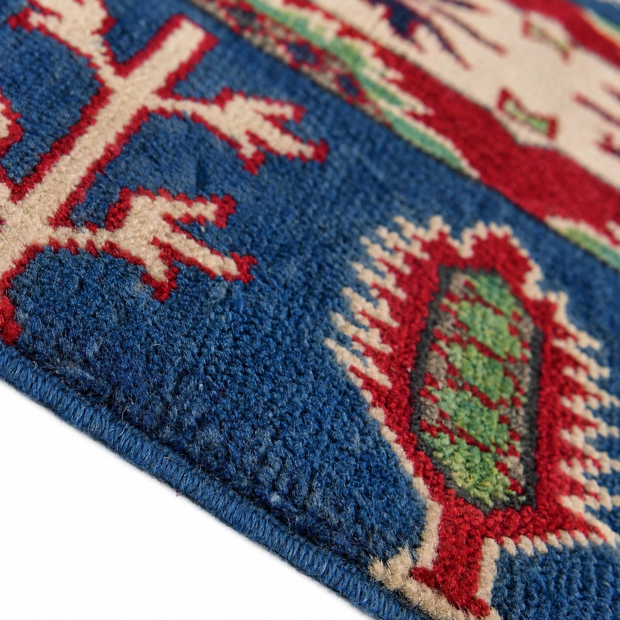 65cm x 90cm Hand Knotted Kazak Rug