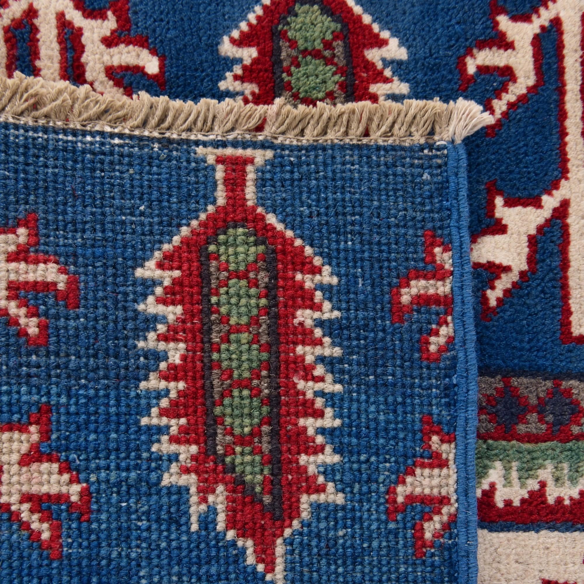 65cm x 90cm Hand Knotted Kazak Rug