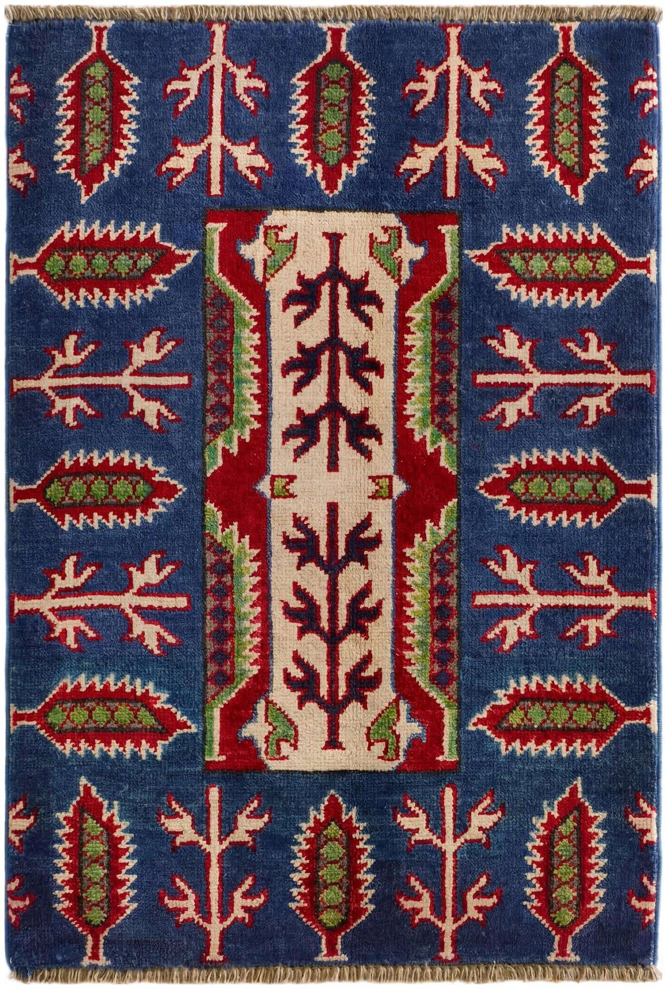 2' 1 x 3' Hand Knotted Kazak Rug