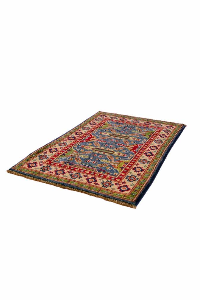 2' x 3' Hand Knotted Kazak Rug