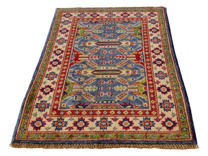 2' x 3' Hand Knotted Kazak Rug