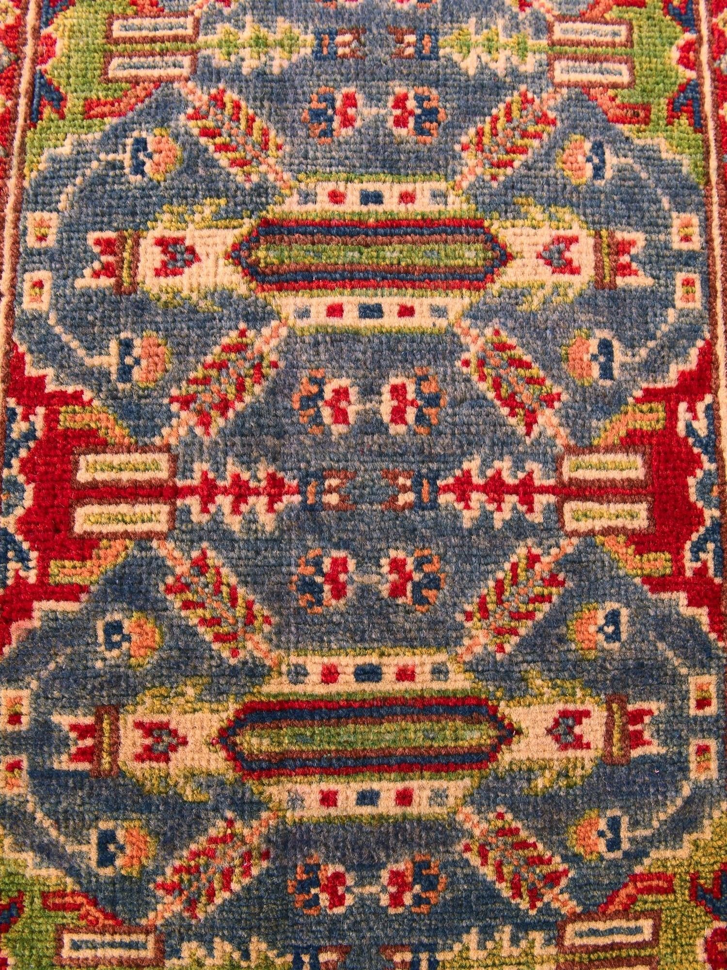 2' x 3' Hand Knotted Kazak Rug