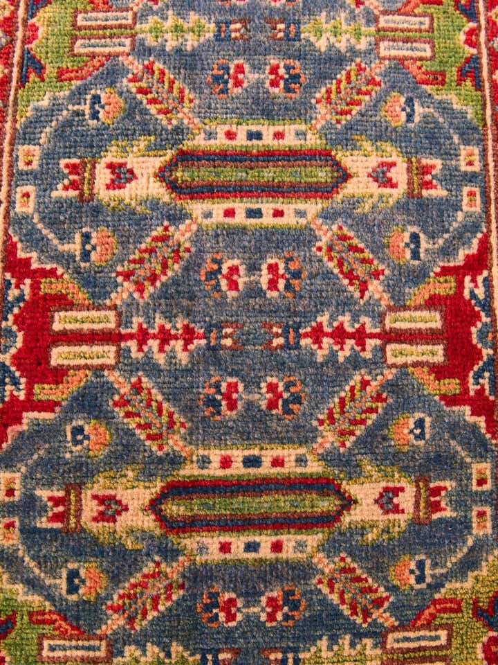 2' x 3' Hand Knotted Kazak Rug