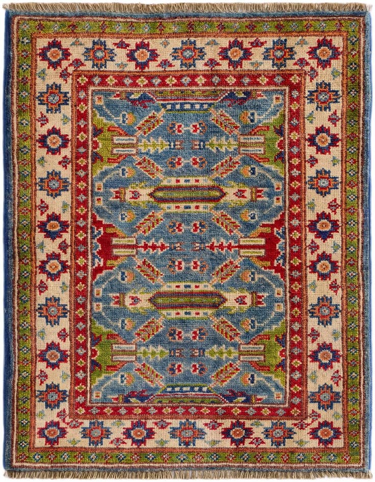 Detail image of 2' x 3' Hand Knotted Kazak Rug
