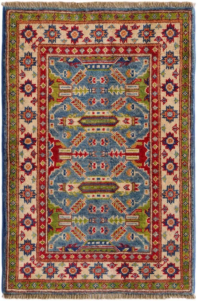 2' x 3' Hand Knotted Kazak Rug