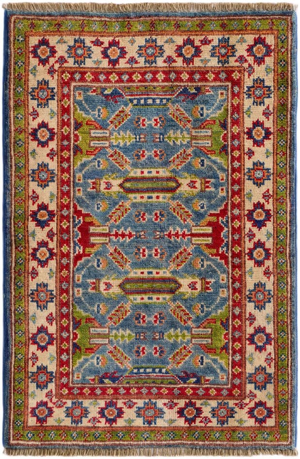 Detail image of 2' x 3' Hand Knotted Kazak Rug