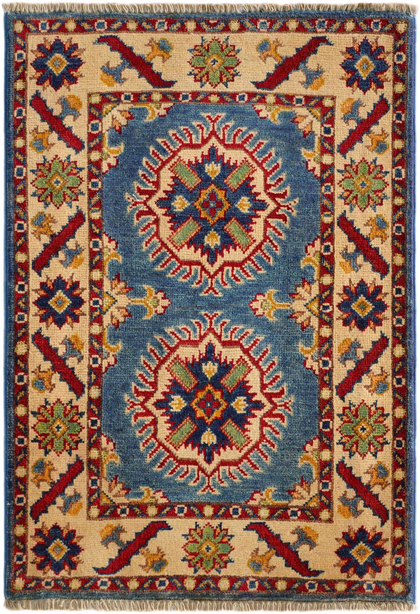 2' x 3' Hand Knotted Kazak Rug