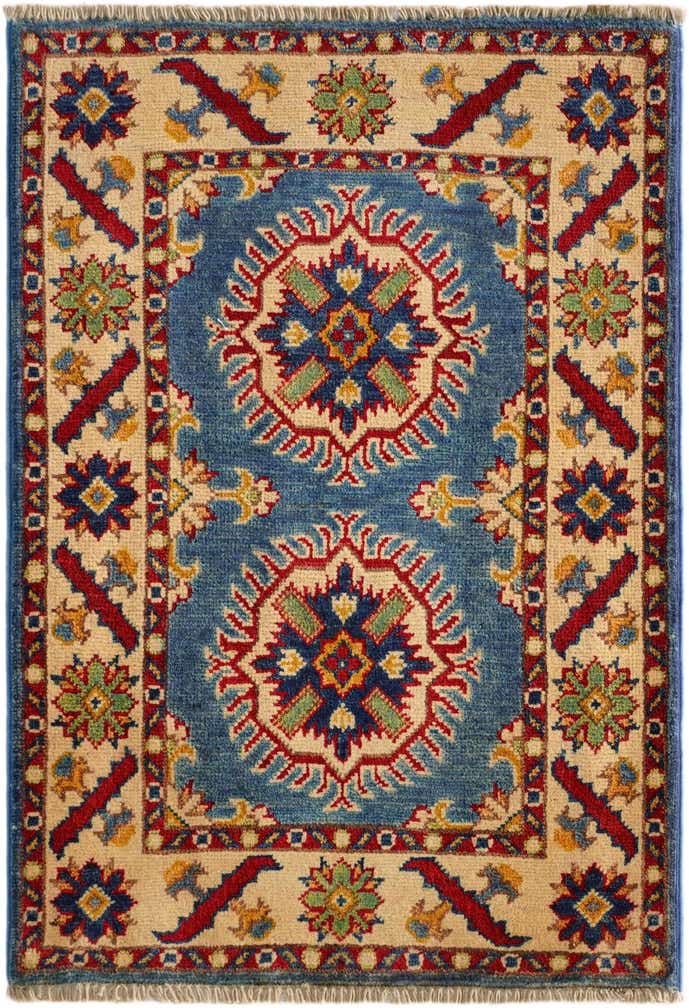 2' x 3' Hand Knotted Kazak Rug