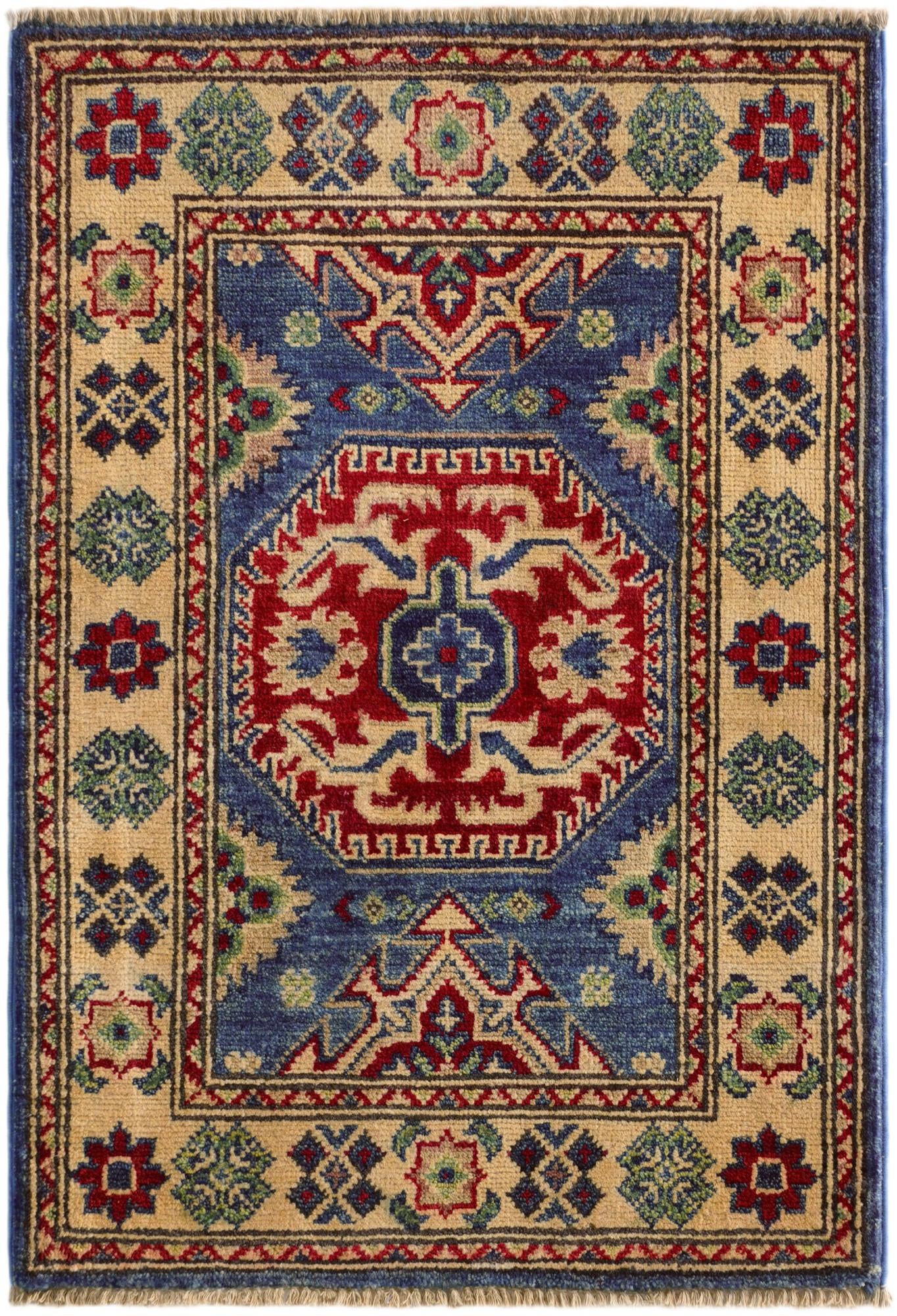 2' 1 x 3' Hand Knotted Kazak Rug
