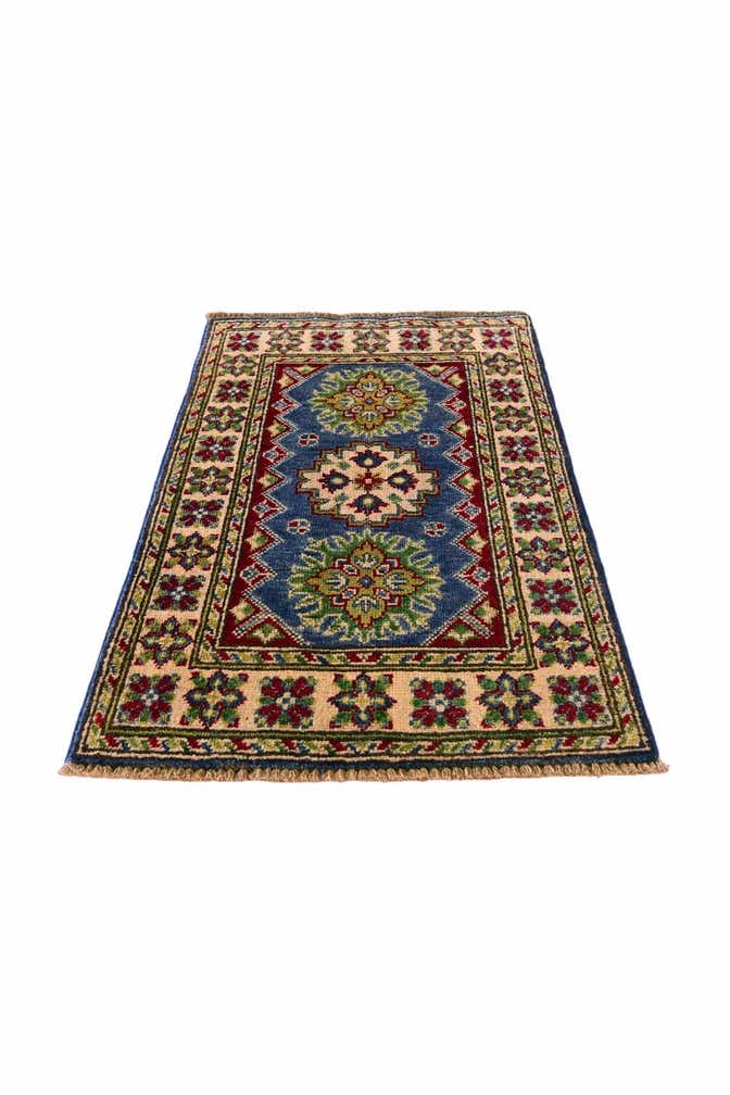 1' 11 x 3' 4 Hand Knotted Kazak Rug
