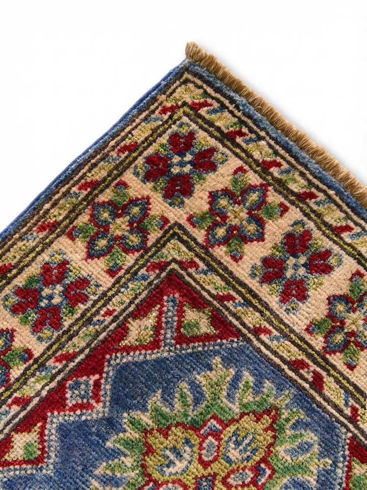 1' 11 x 3' 4 Hand Knotted Kazak Rug
