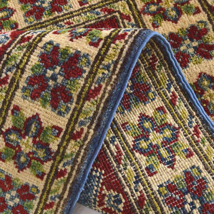 1' 11 x 3' 4 Hand Knotted Kazak Rug