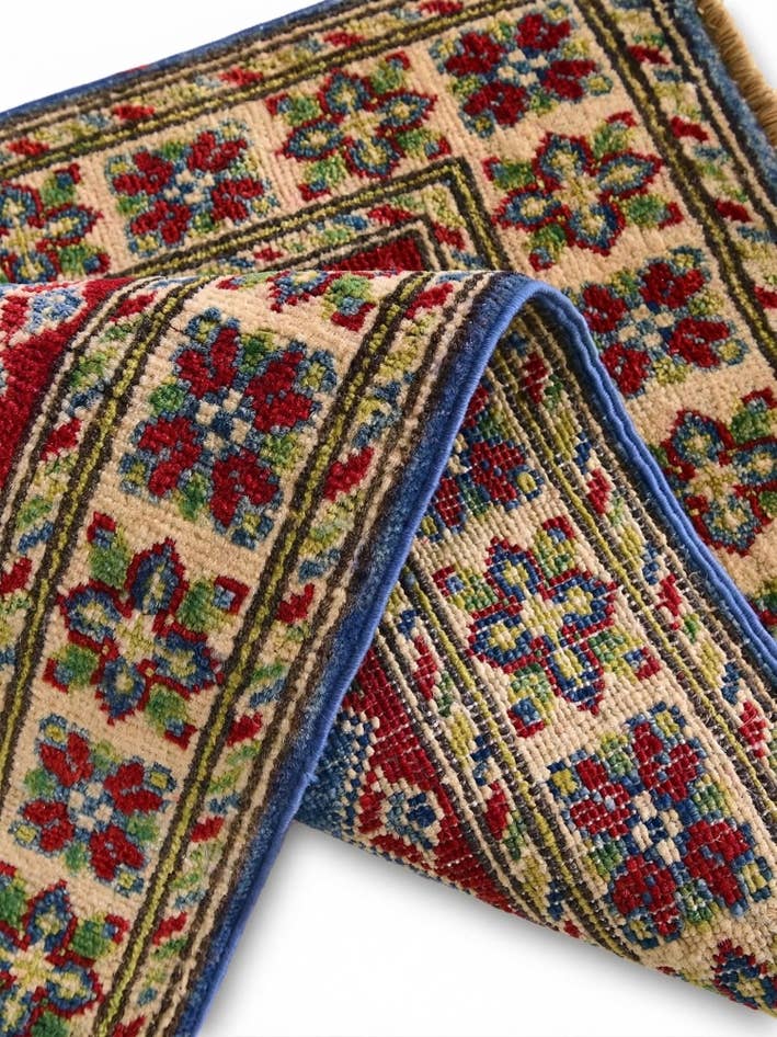 Detail image of 1' 11 x 3' 4 Hand Knotted Kazak Rug