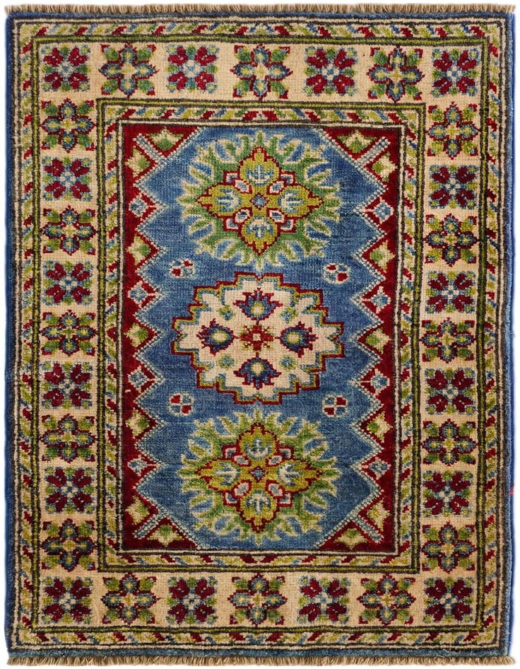 Detail image of 1' 11 x 3' 4 Hand Knotted Kazak Rug