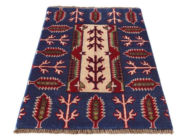 2' 1 x 3' Hand Knotted Kazak Rug