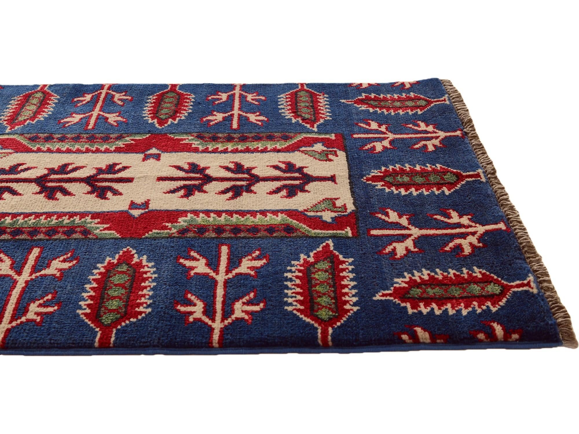 2' 1 x 3' Hand Knotted Kazak Rug