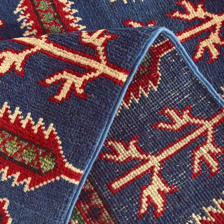 Detail image of 2' 1 x 3' Hand Knotted Kazak Rug