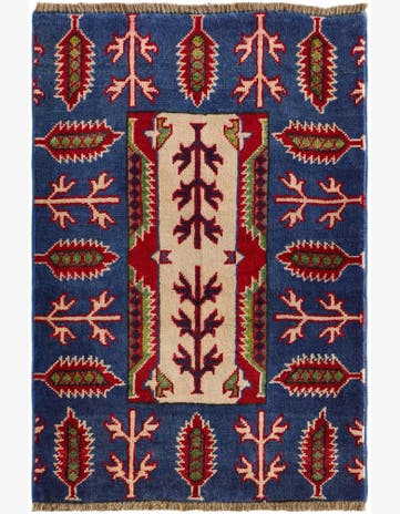 2' 1 x 3' Hand Knotted Kazak Rug