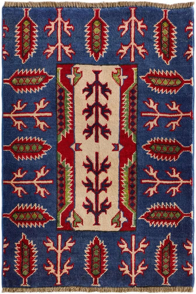 2' 1 x 3' Hand Knotted Kazak Rug