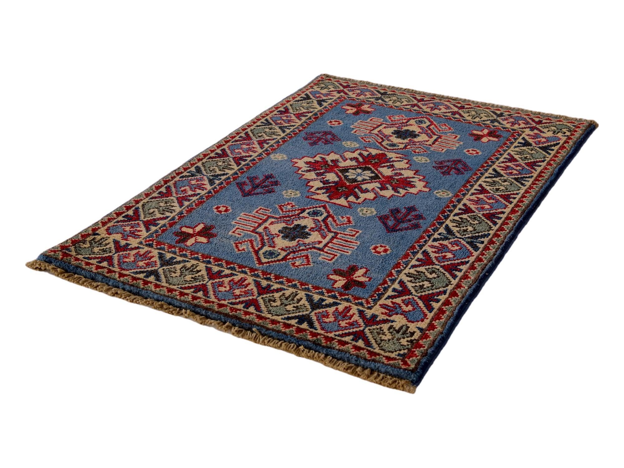 2' x 2' 11 Hand Knotted Kazak Rug