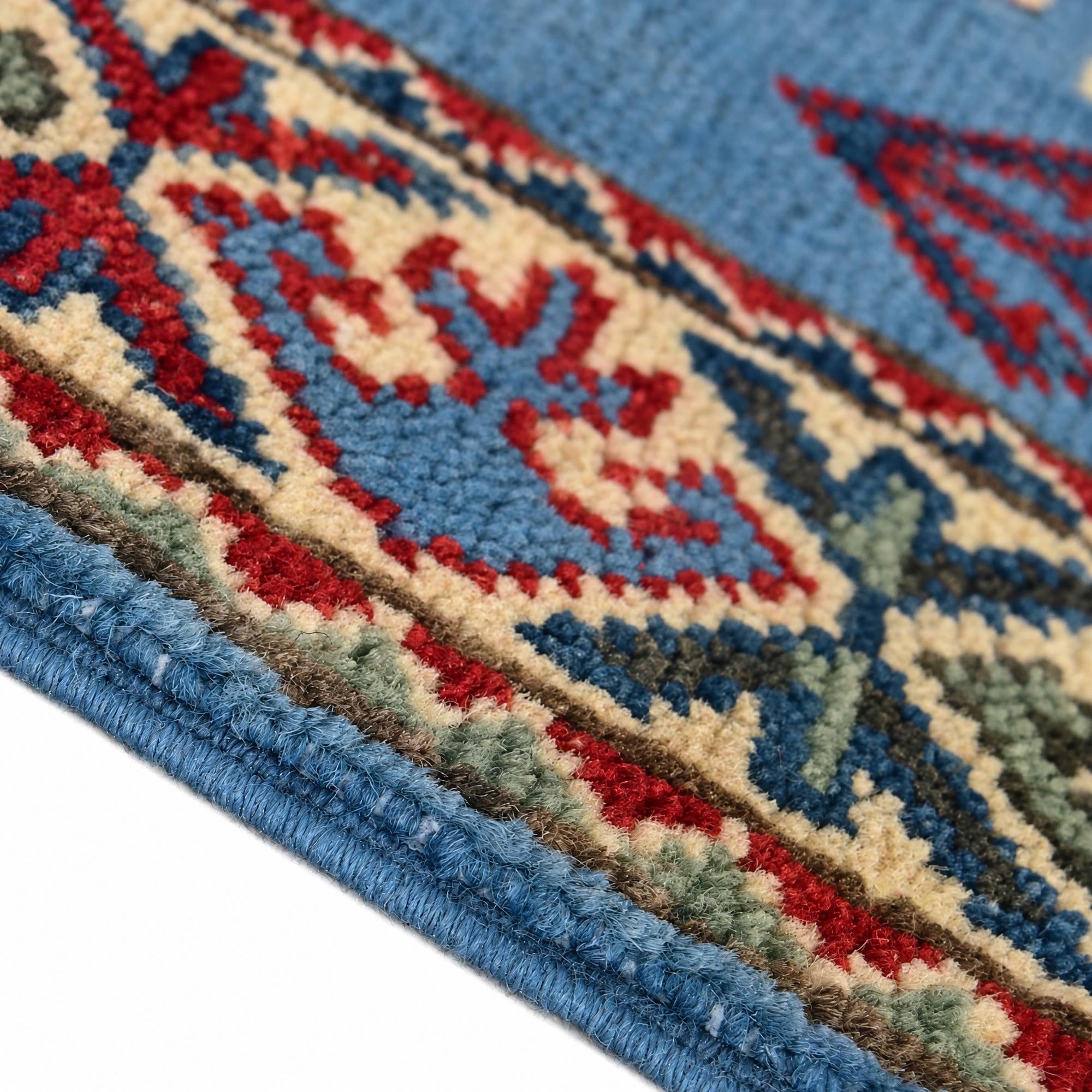 Detail image 8 of 12: 2' x 2' 11 Hand Knotted Kazak Rug