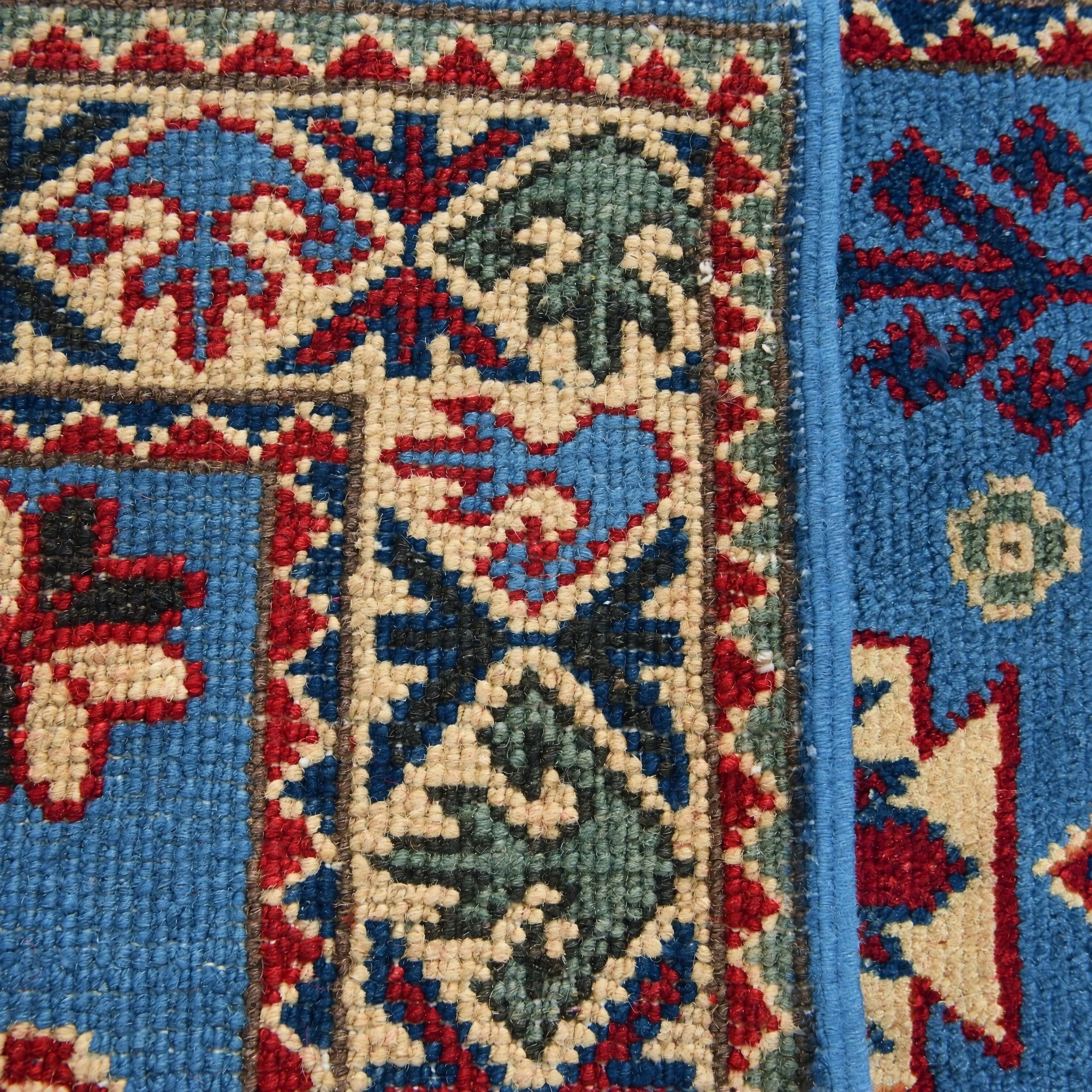 Detail image 12 of 12: 2' x 2' 11 Hand Knotted Kazak Rug