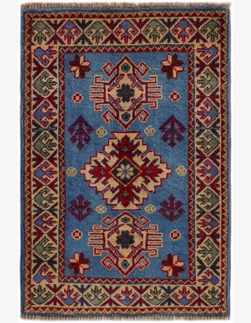 2' x 2' 11 Hand Knotted Kazak Rug