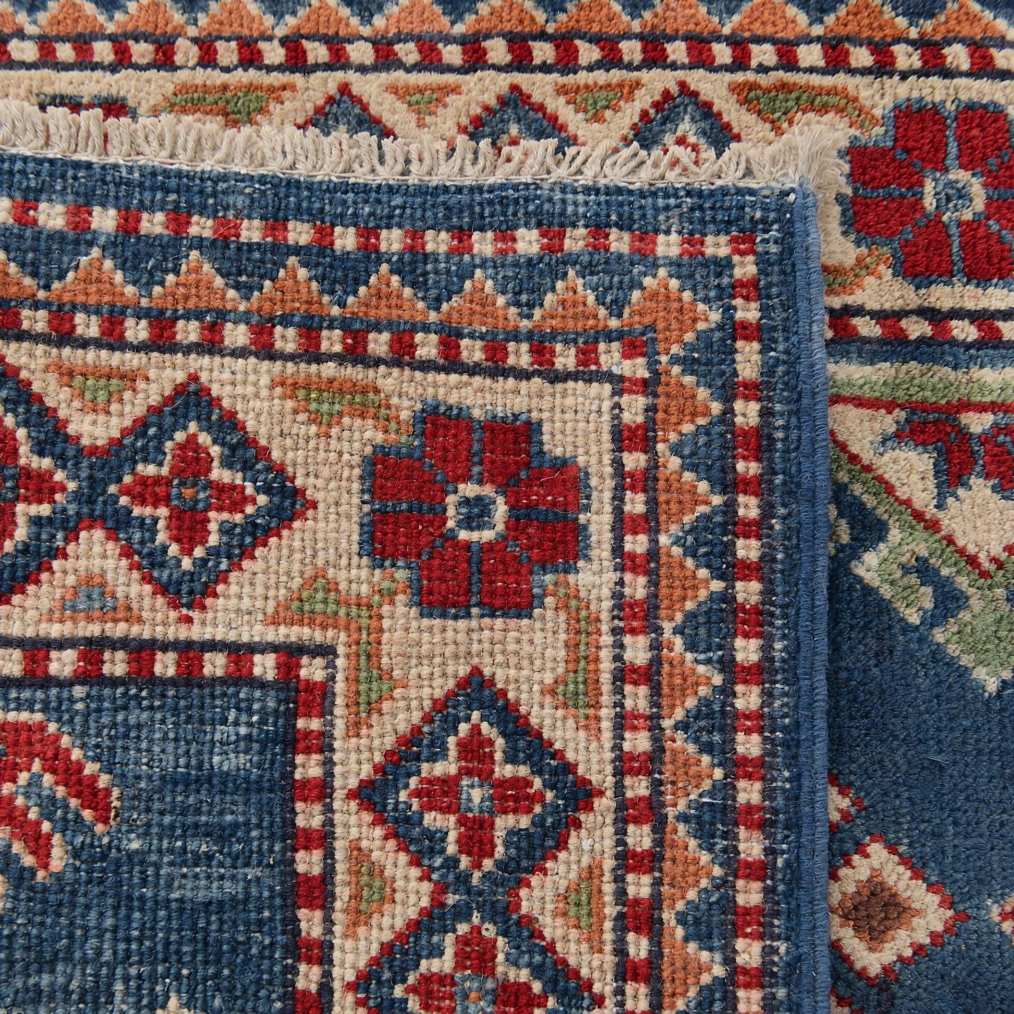 60cm x 90cm Hand Knotted Kazak Rug