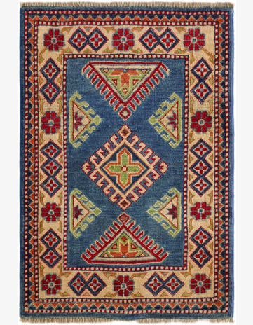 2' x 2' 11 Hand Knotted Kazak Rug