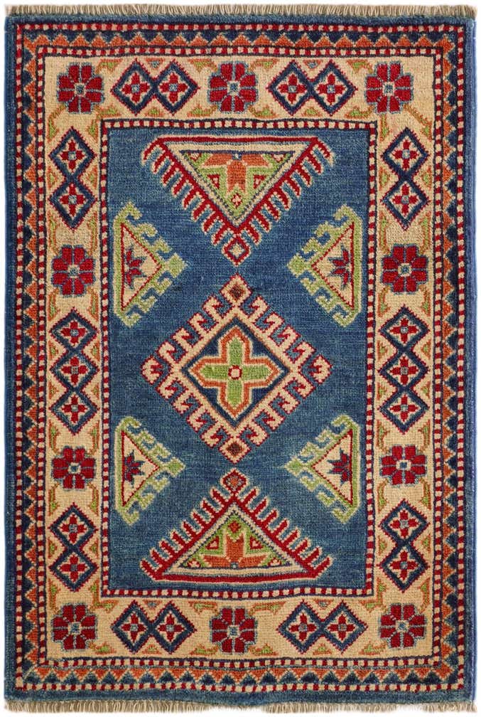2' x 2' 11 Hand Knotted Kazak Rug