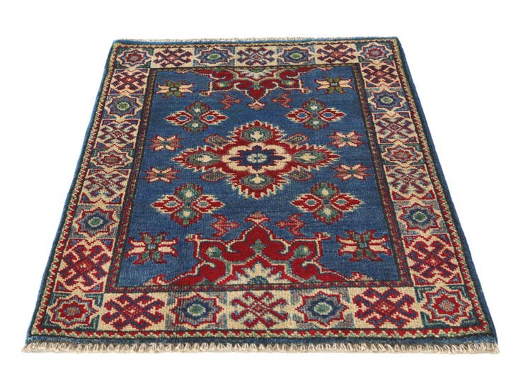 Detail image of 2' 1 x 2' 10 Hand Knotted Kazak Rug