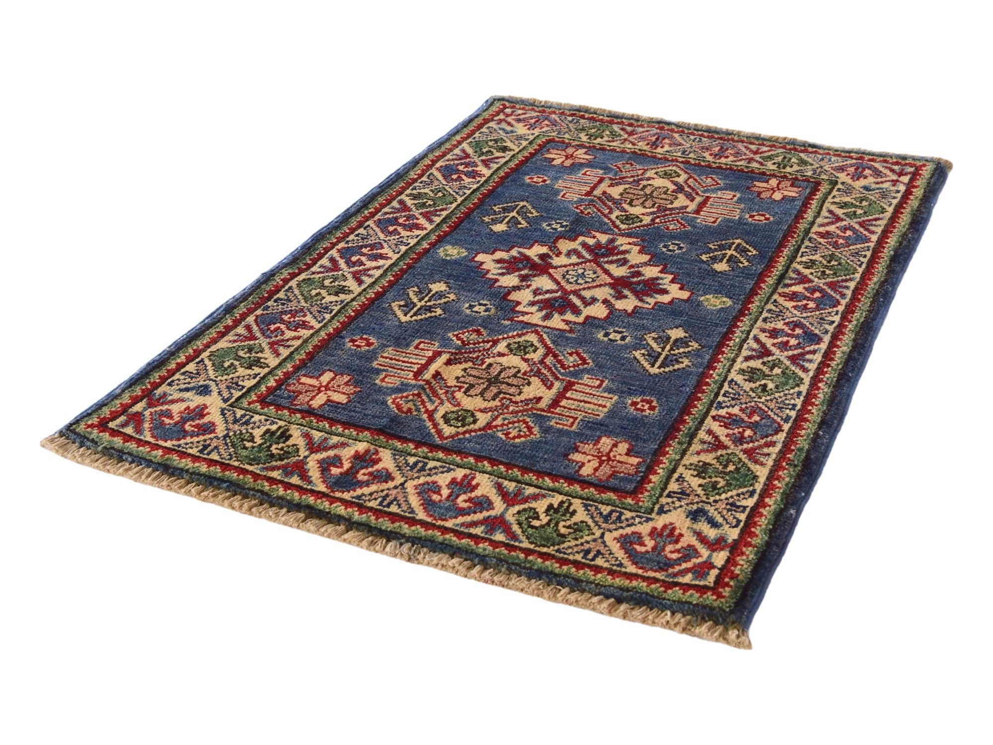 2' x 3' 2 Hand Knotted Kazak Rug