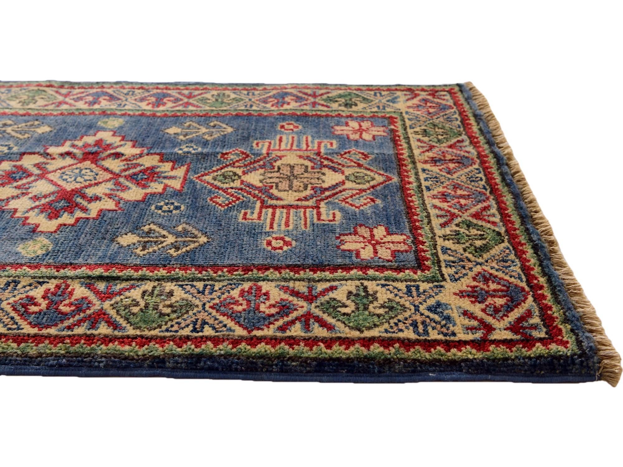 2' x 3' 2 Hand Knotted Kazak Rug