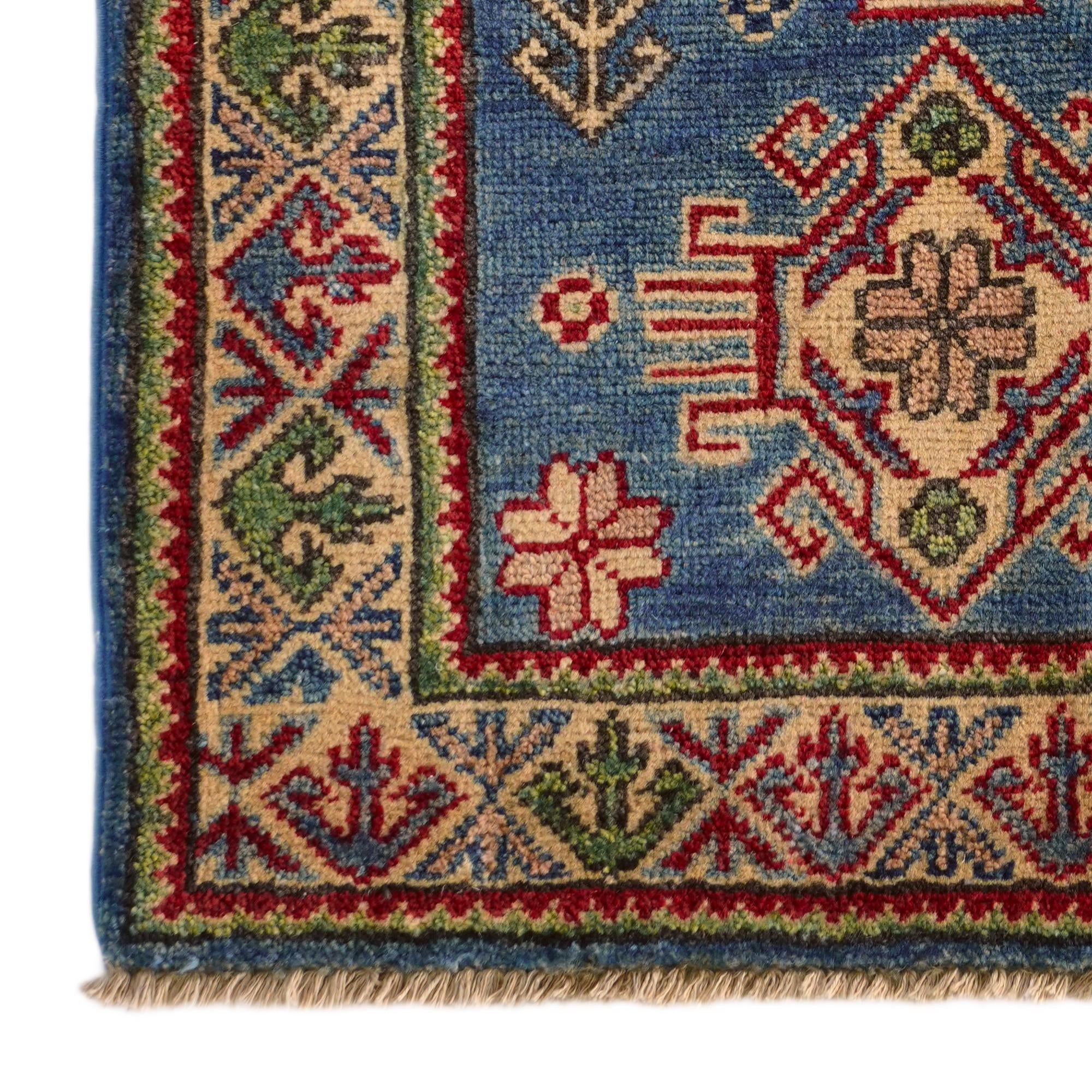 2' x 3' 2 Hand Knotted Kazak Rug