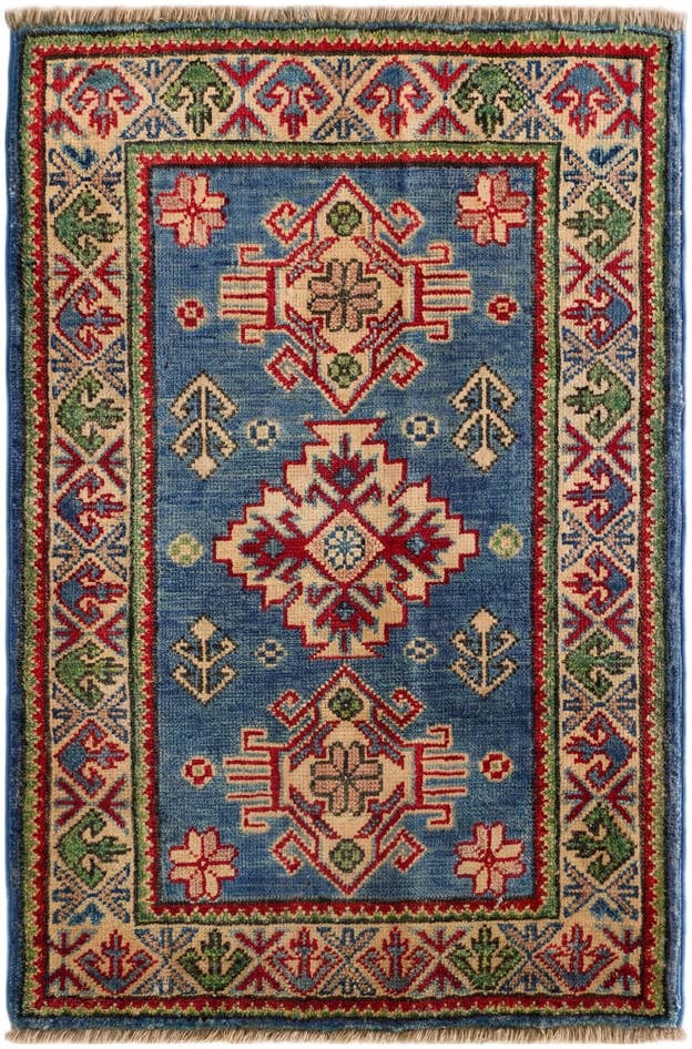 Detail image of 2' x 3' 2 Hand Knotted Kazak Rug