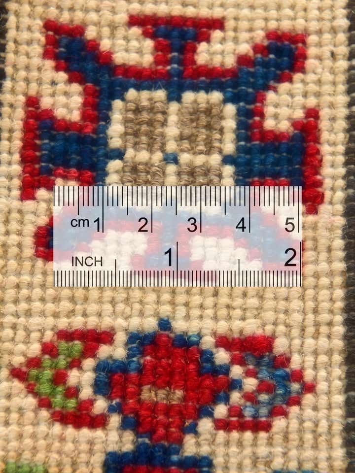 2' x 2' 11 Hand Knotted Kazak Rug