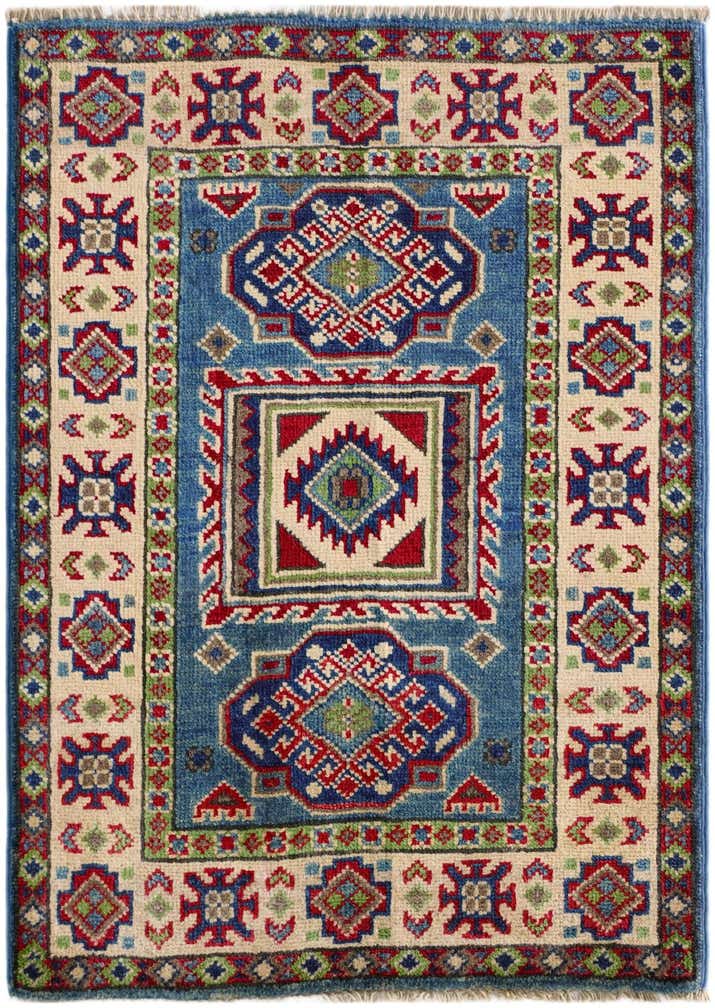 2' x 2' 11 Hand Knotted Kazak Rug