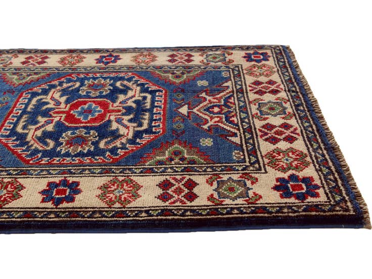 Detail image of 2' 1 x 2' 11 Hand Knotted Kazak Rug