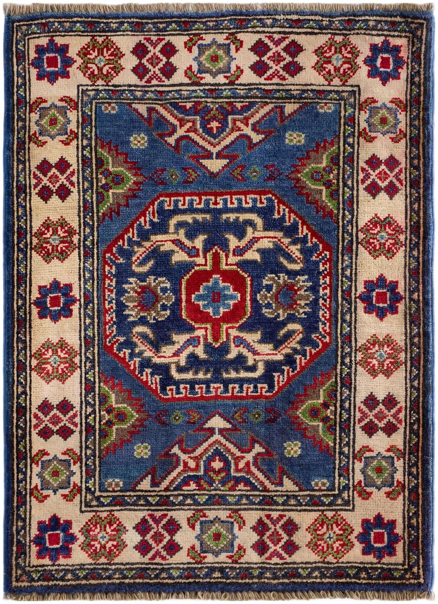 2' 1 x 2' 11 Hand Knotted Kazak Rug